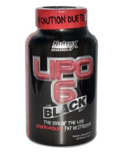 Жиросжигатель Nutrex Research Lipo 6 Black (Липо 6 Блэк) 120 капсул