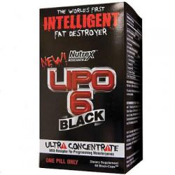 Жиросжигатель Nutrex Research Lipo 6 Black Ultra Concentrated 60 капсул