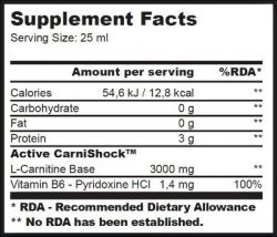 Жиросжигатель BioTech L-Carnitine ampule 3000 20 ампул по 25 мл