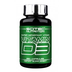 Витамины и минералы Scitec Vitamin-D 250 капсул