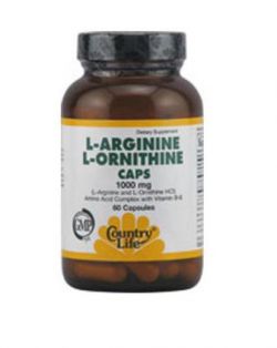 Аминокислоты Country Life L-Arginine L-Ornithine 60 капсул