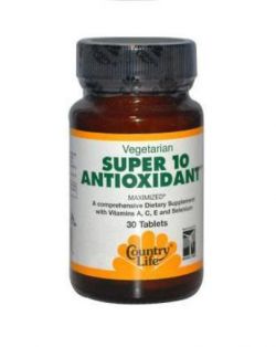 Витамины и минералы Country Life Super 10 Antioxidant 30 таблеток