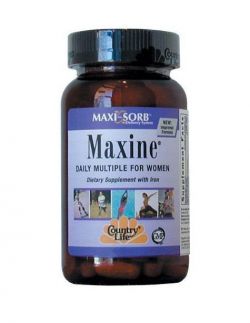 Витамины и минералы Country Life Maxine with Iron 60 таблеток