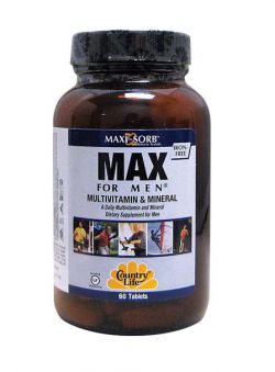 Витамины и минералы Country Life Max For Men 60 таблеток
