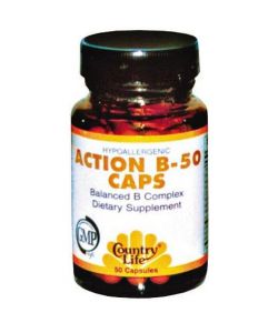 Витамины и минералы Country Life Action B-50 50 капсул