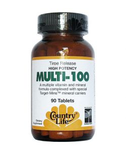 Витамины и минералы Country Life Multi-100 90 таблеток