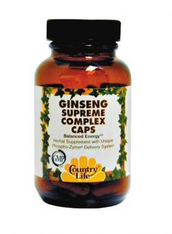 Энергетик Country Life Ginseng Supreme Complex 60 капсул