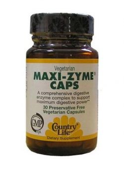 Витамины и минералы Country Life Maxi-Zyme Caps 30 капсул