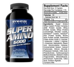 Аминокислоты Dymatize Nutrition Super Amino (Супер Амино) 6000 345 таблеток