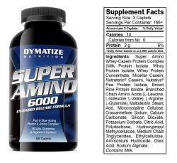 Аминокислоты Dymatize Nutrition Super Amino (Супер Амино) 6000 500 таблеток