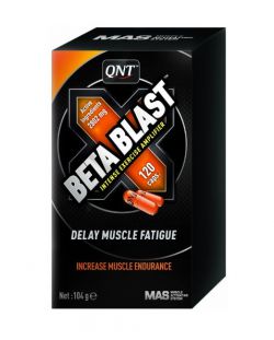 Пред-Посттренировочный препарат QNT Betablast 120 капсул
