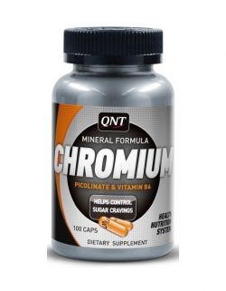 Витамины и минералы QNT Chromium 100 капсул