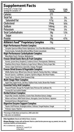 Протеин Nutrabolics Athlete"s Food 1080 грамм