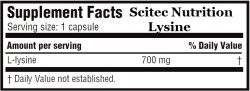 Аминокислоты Scitec Nutrition Lysine 90 капсул