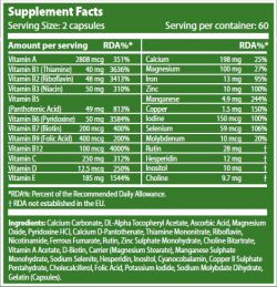 Комплекс мультивитаминов и минералов Scitec Nutrition Mega Daily One Plus 120 капсул
