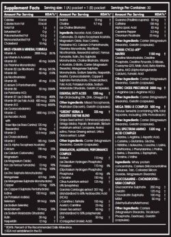 Витаминно-минеральный комплекс Scitec Nutrition Monster 100 Pak 60 пакетиков