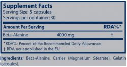 Аминокислота Scitec Nutrition Beta Alanine 150 капсул