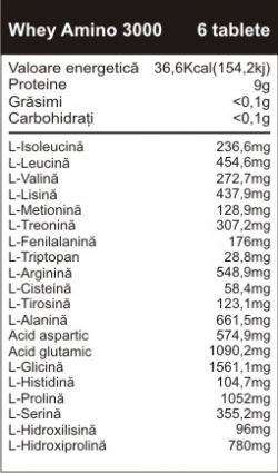 Аминокислоты Pro Nutrition Whey Amino 3000 300 таблеток