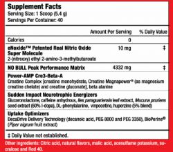 Предтренировочный препарат MuscleMeds NO Bull 214 грамм