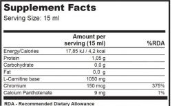 Жиросжигатель BioTech L-Carnitine 35 000 + Chrome 500 мл