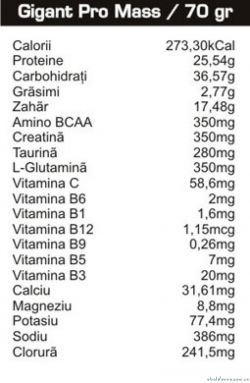 Гейнер Pro Nutrition Creatine Pro Mass 3000 грамм