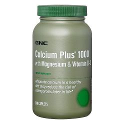 Витамины и минералы GNC Calcium Plus 1000 with Magnesium & Vitamin D-3 180 капсул