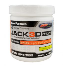 Предтренировачная формула USP Labs Jack 3D Micro 146 грамм
