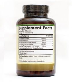 Препарат для суставов и связок Form Labs Glucosamine & Chondroitin & MSM 120 капсул