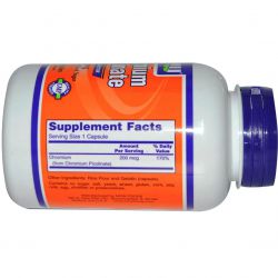 Жиросжигатель NOW Chromium Picolinate 100 капсул