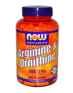 Аминокислоты NOW Arginine & Ornithine 100 капсул