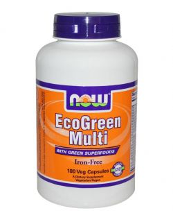 Витамины и минералы NOW EcoGreen Multi 180 капсул