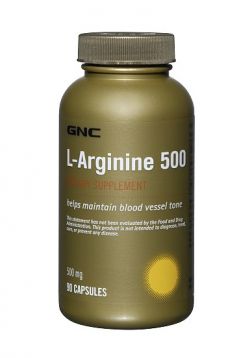 Аргинин GNC L-Arginine 500 90 капсул
