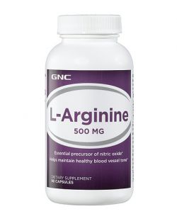 Аргинин GNC L-Arginine 500 90 капсул