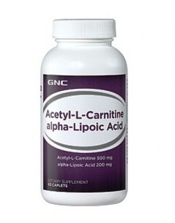 Жиросжигатель GNC Acetyl-L-Carnitine Alpha-Lipoic Acid 60 таблеток