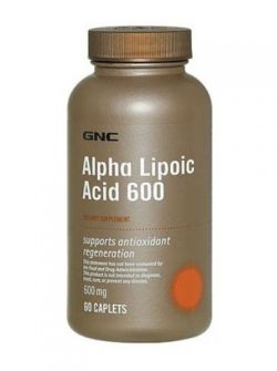 Альфа липоевая кислота GNC Alpha-Lipoic Acid 600 мг 60 таблеток