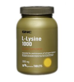 Аминокислота GNC L-lysine 1000 мг 90 таблеток