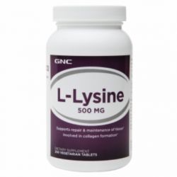 Аминокислота GNC L-lysine 500 мг 100 таблеток