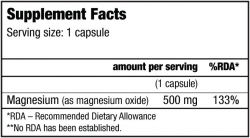 Витамины и минералы GNC Magnesium 500 мг 120 капсул