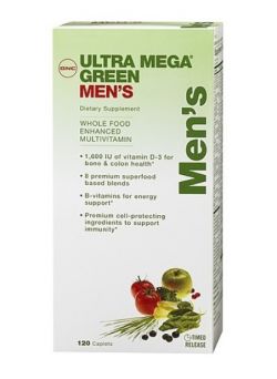 Витамины и минералы GNC Ultra Mega Green Mens 120 таблеток