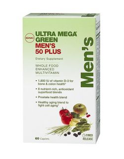 Витамины и минералы GNC Ultra Mega Green Mens 50 Plus 60 таблеток