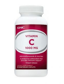 Витамины и минералы GNC Vit C 1000 Time Release 90 таблеток