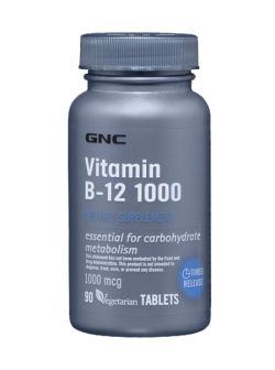 Витамины и минералы GNC Vitamin B-12 1000 90 таблеток
