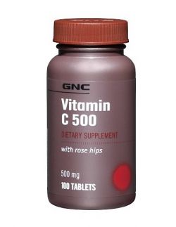 Витамины GNC Vitamin C 500 Rose Hips 100 таблеток