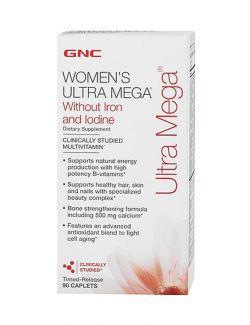 Витамины и минералы GNC Womens Ultra Mega (Without Iron and Iodine) 90 таблеток