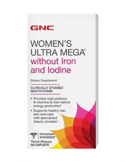 Витамины и минералы GNC Womens Ultra Mega (Without Iron and Iodine) 90 таблеток