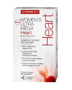 Витамины и минералы GNC Womens Ultra Mega Heart 90 таблеток