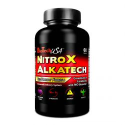 Предтренировочный BioTech Nitrox Alkatech 60 таб