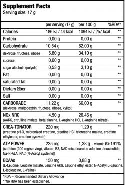 Состав Предтренировочный BioTech Nitrox Therapy 680 грамм