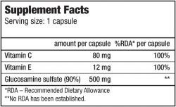 состав BioTech Glucosamine 500 60 кап