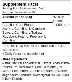 состав MP Carnitine Core 0,5 л